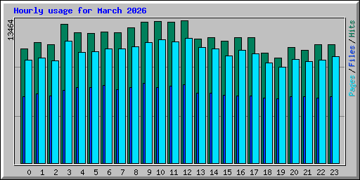 Hourly usage for March 2026