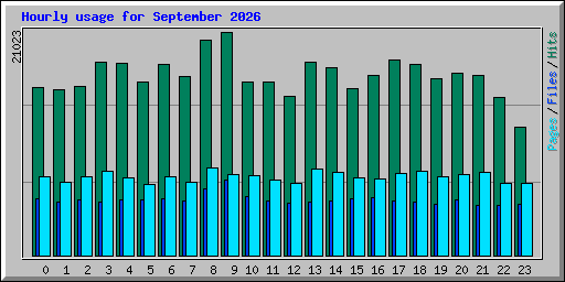 Hourly usage for September 2026